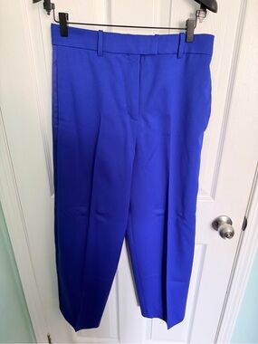 The Attico Cobalt High-Waist Tailored Trousers